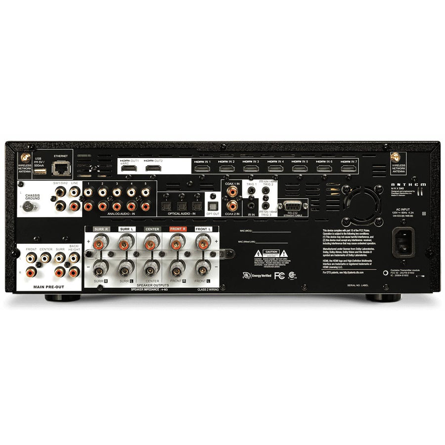 Anthem MRX 540 8K 7.2 Pre-Amplifier / 5 Amplifier Channels AV Receiver (MRX5408K)