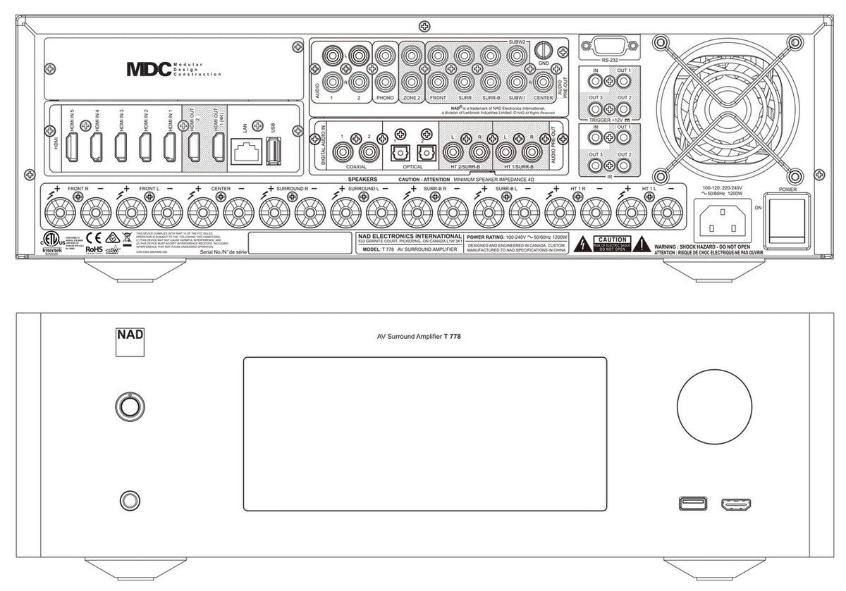 NAD T778 9-Channel AV Receiver