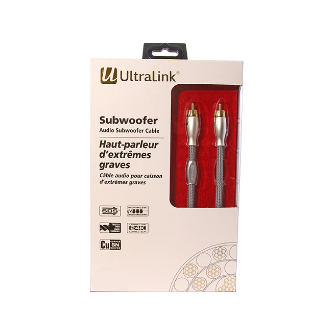 Ultralink Caliber Subwoofer Cable - 6m / 20ft on white background