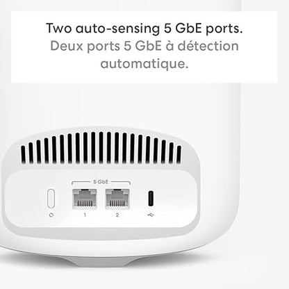 Amazon eero Pro 7 tri-band mesh Wi-Fi 7 router (newest model) - Supports internet plans up to 5 Gbps, Coverage up to 190 m², 1-pack
