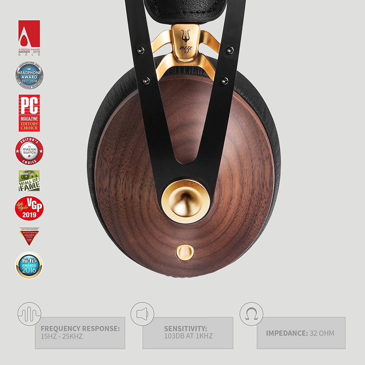 Meze 99 Classics Headphones — Walnut