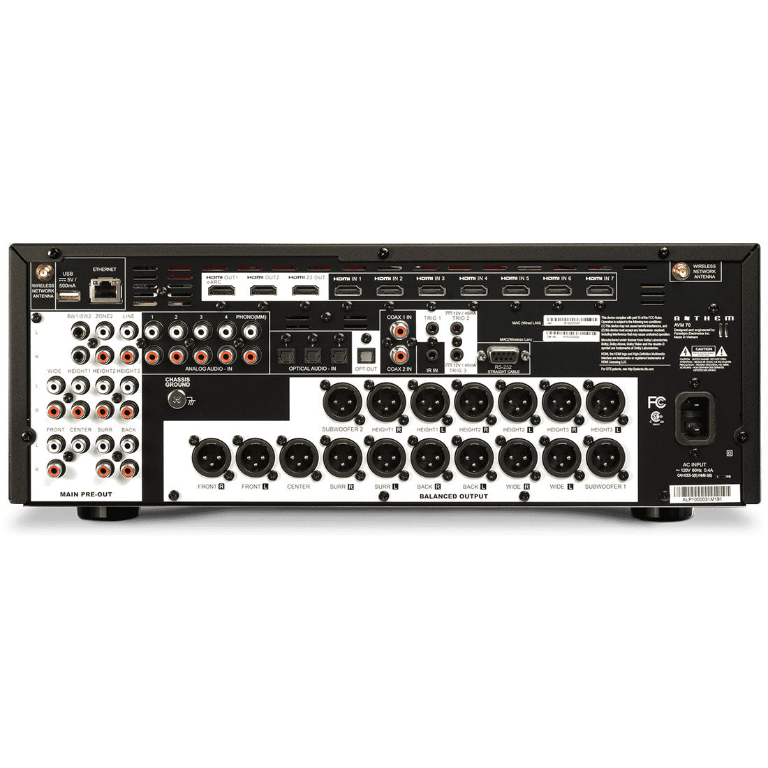 Anthem AVM 70 8K AV Pre-Amplifier / Processor (AVM708K)