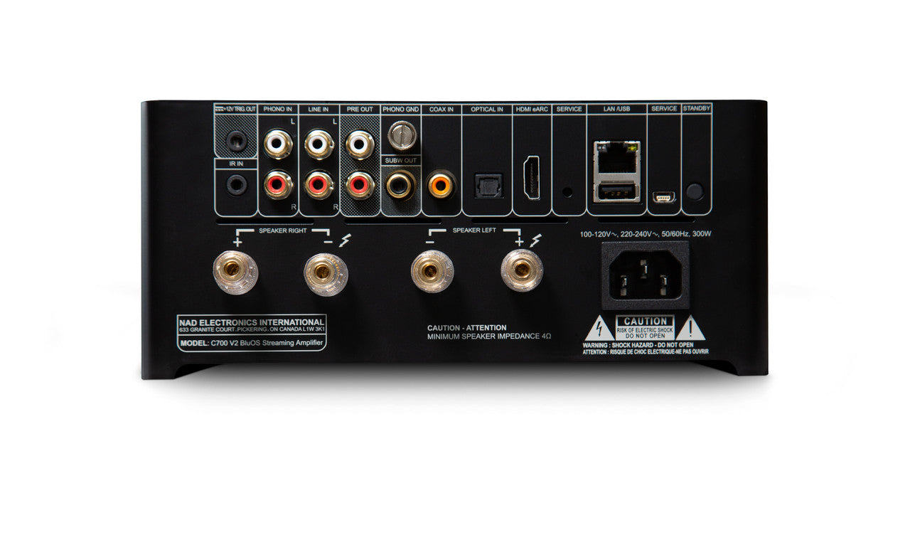 NAD C700 V2 BluOS Streaming Amplifier