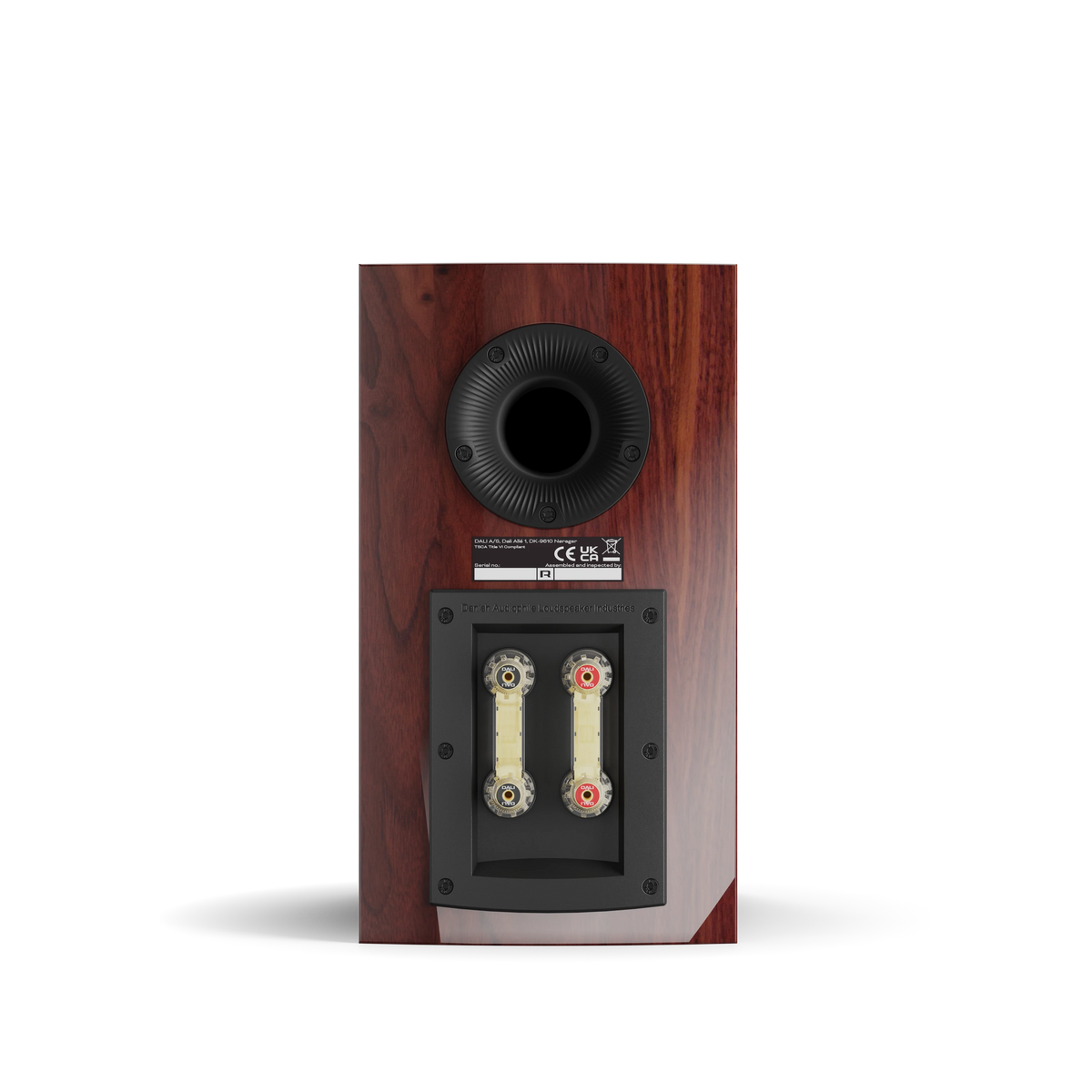 DALI RUBIKORE 2 in maroon — rear view