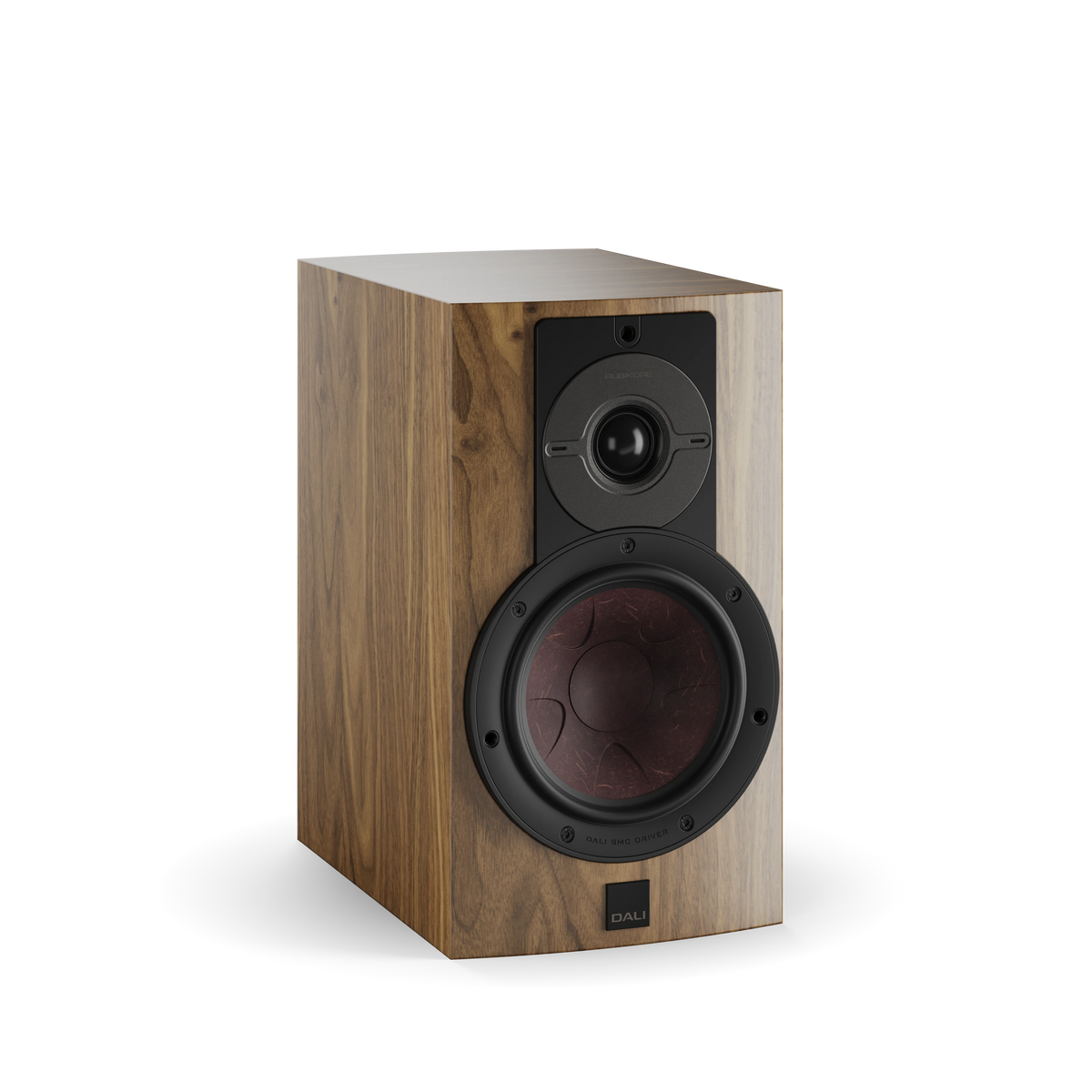 DALI RUBIKORE 2 — Natural Walnut (Veneer) — angled view