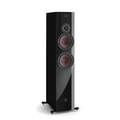 DALI RUBIKORE 6 — Black (High Gloss Lacquer) — angled view