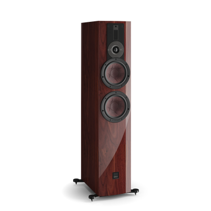 DALI RUBIKORE 6 in maroon — angled view