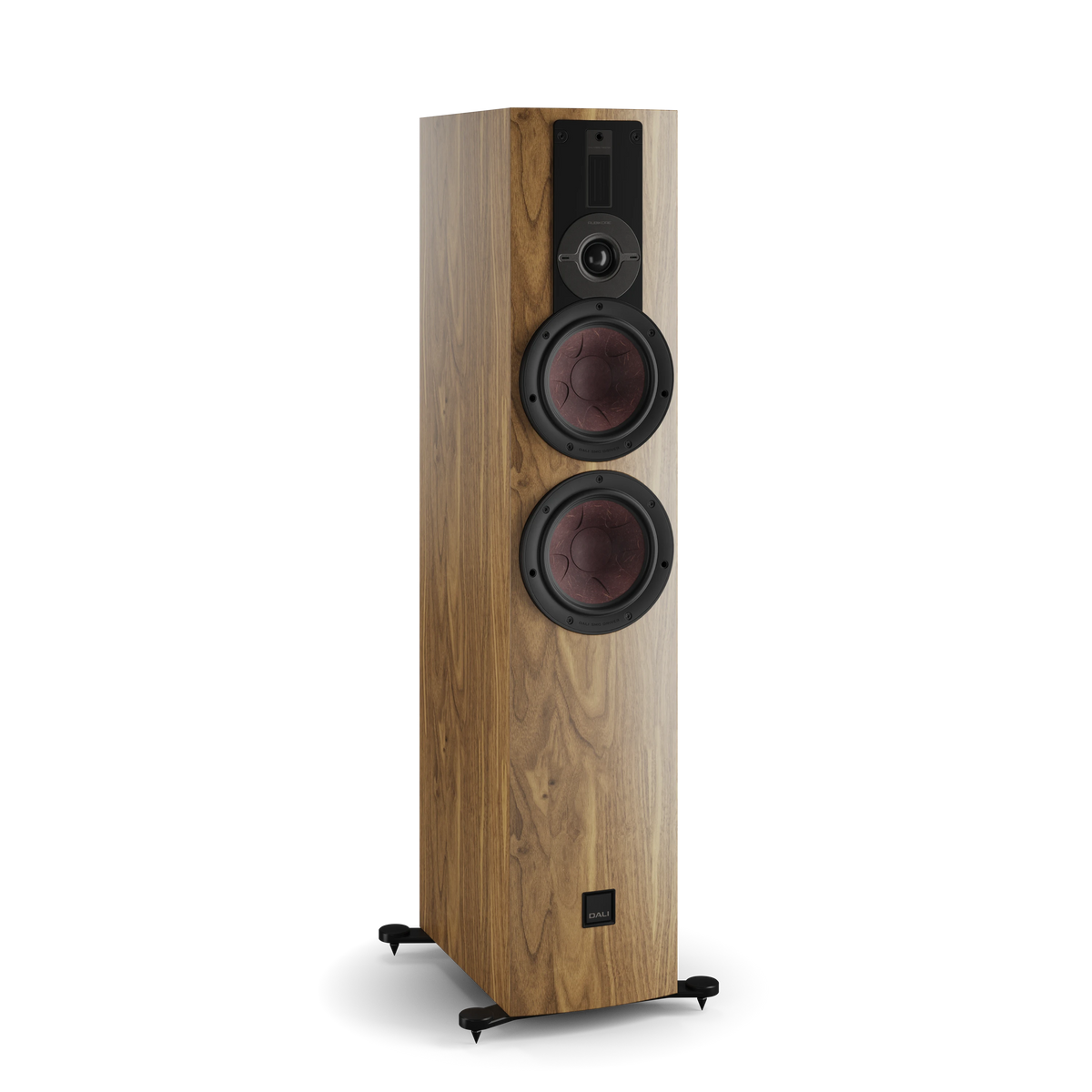 DALI RUBIKORE 6 — Natural Walnut (Veneer) — angled view