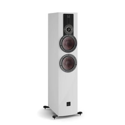 DALI RUBIKORE 6 — White (High Gloss Lacquer) — angled view