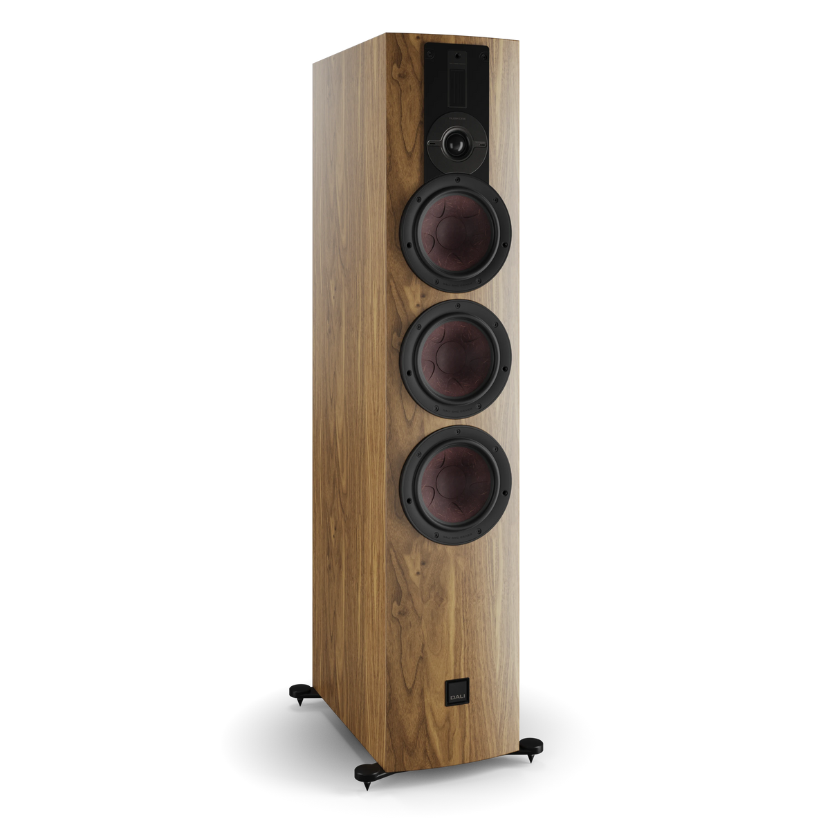 DALI RUBIKORE 8 — Natural Walnut (Veneer) — angled view