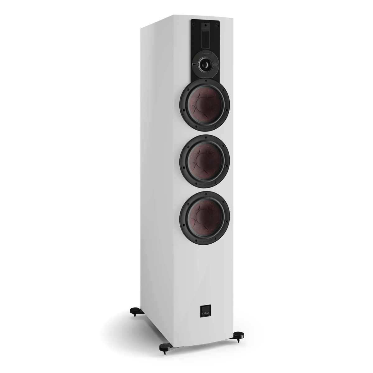 DALI RUBIKORE 8 — White (High Gloss Lacquer) — angled view
