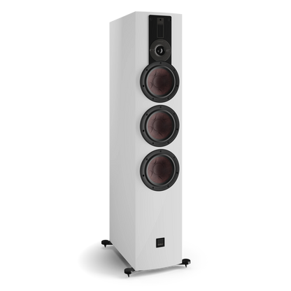 DALI RUBIKORE 8 — White (High Gloss Lacquer) — angled view