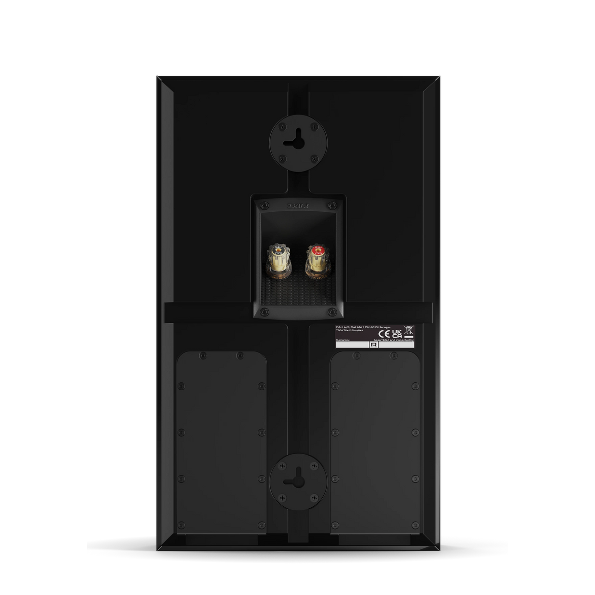 DALI RUBIKORE ON-WALL in black — rear view