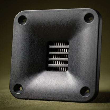 MartinLogan Discrete Cinema Gen2 Folded Motion tweeter and waveguide detail