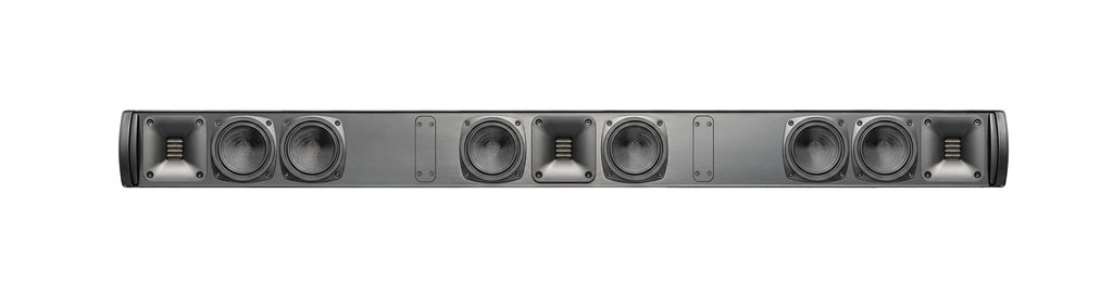 MartinLogan Discrete Cinema Soundbar 65 — product-only front view on white, official MartinLogan gallery