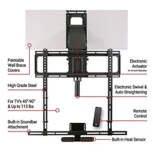 Mantel Mount Motorized Drop Down and swivel TV Mount (MM815)