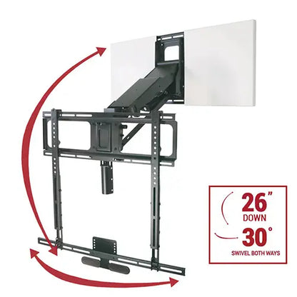 Mantel Mount Motorized Drop Down and swivel TV Mount (MM815)